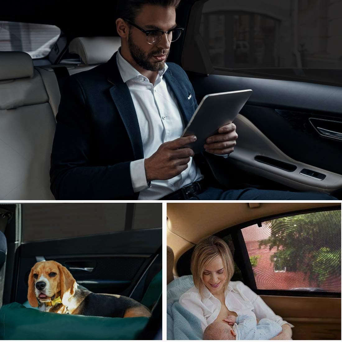 Goosky Car Window Shades for Baby, Car Sun Shades For Kids UV Sun Protection for Adults Pets, Car Blinds Fits Most Vehicles (2Pack) 8 61Fe05MyIJL. AC SL1100