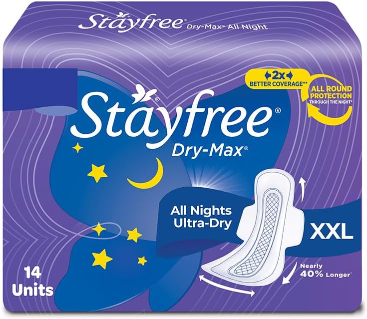 Dry Max All Night Sanitary Napkins (14 Count)