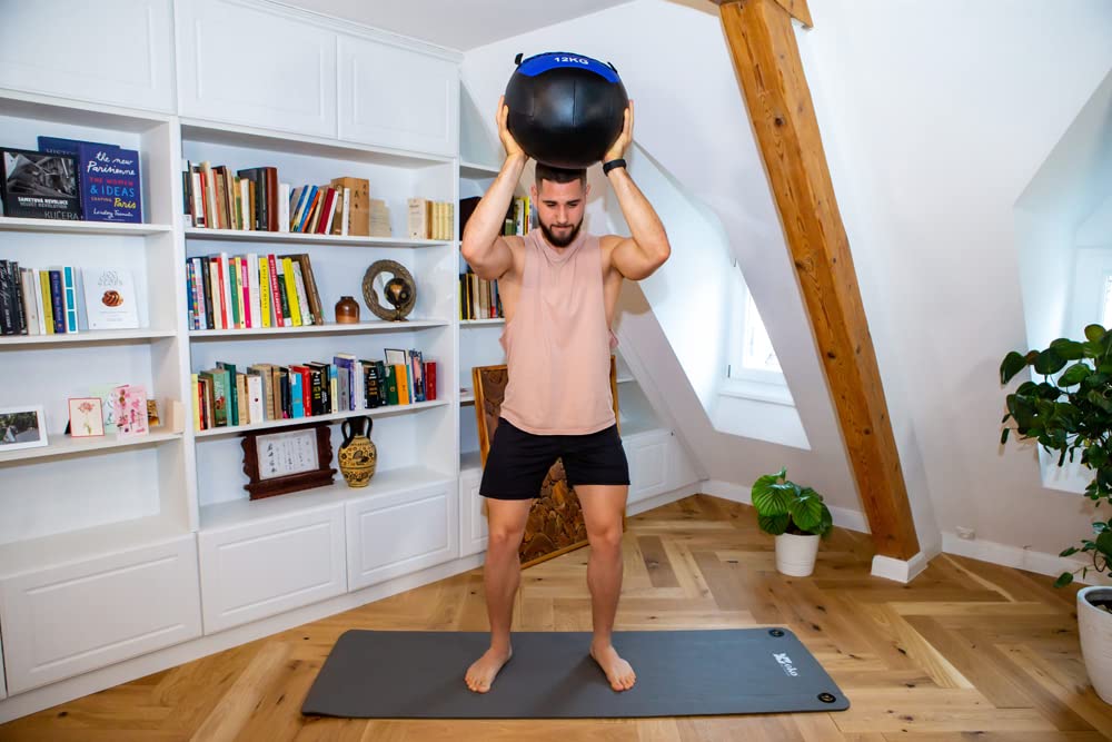 Wall Ball - Poids au Choix - Ballon de Crossfit idéal pour la préparation Physique ! Renforcement Musculation