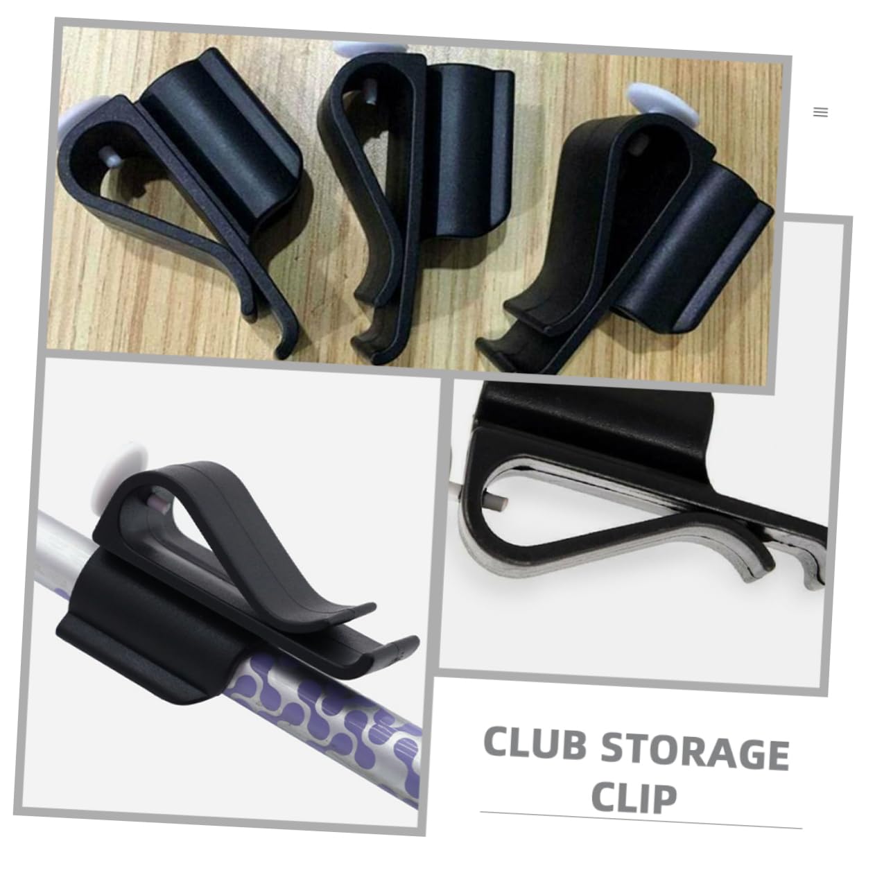 TOYANDONA Golfschläger-Clip Golf-Putter Tasche Entfernung Stichworte Putten Club-organisator-Clips Putterbag-Clip Golfbeutelzubehör Golfzubehör Für Damen Abs Schwarz
