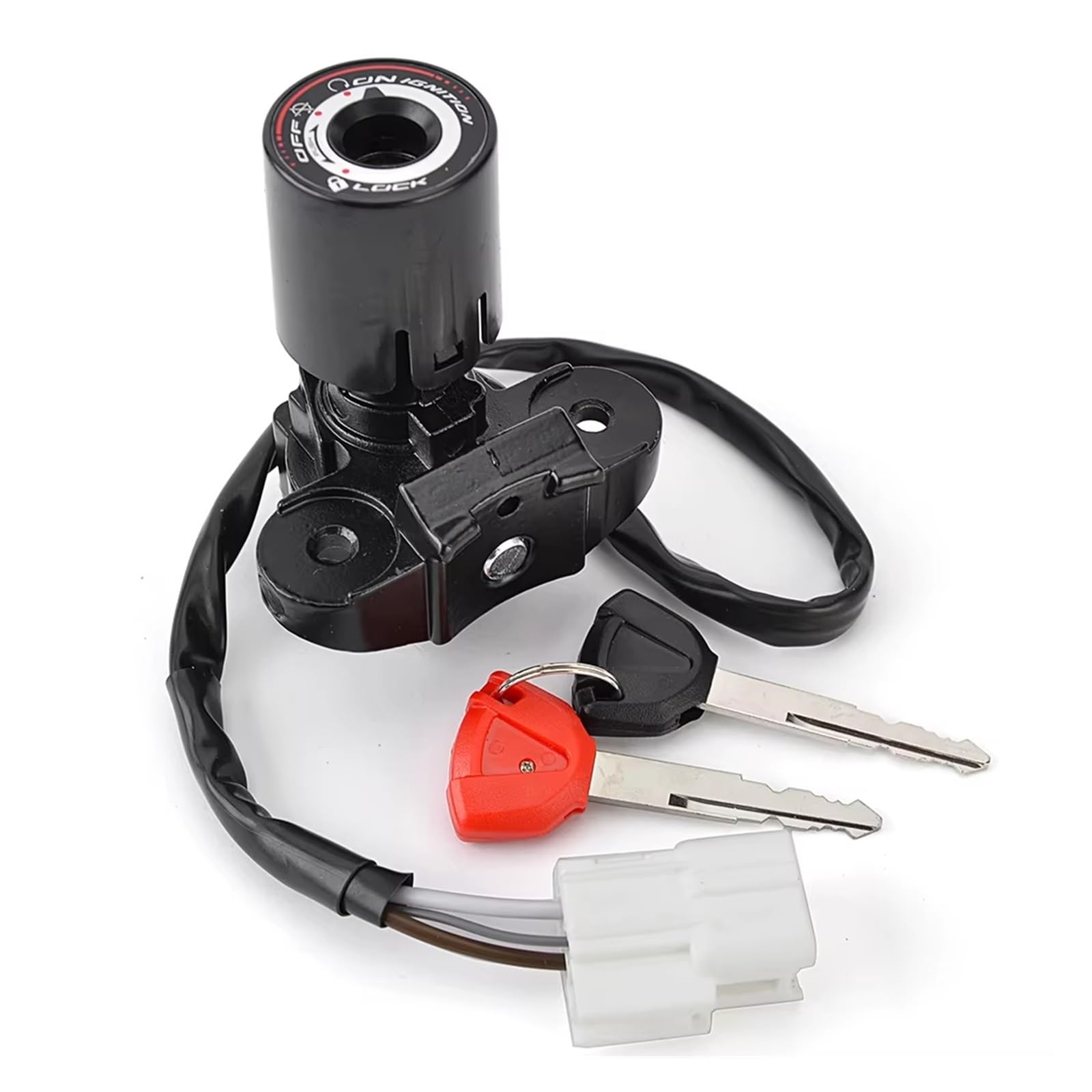 Kabel Cewka zapłonowa do EX400 dla Ninja dla 400 ABS 2020 2021 2022 2023 ER400 dla Z400 2019 Ex ER Z Przełącznik zapłonu Motocykl Klucz Blokada Przełącznik zapłonu Motocykl