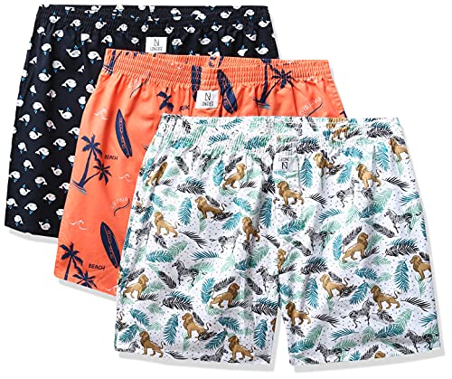 Image of Longies Men's Cotton Printed Regular Boxer Shorts