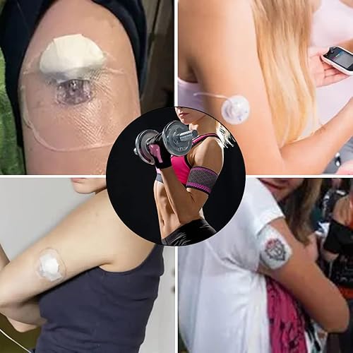 Miniatura 10 de Banda de brazo para diabetes para sistemas de monitoreo de cápsulas de insulina, Omnipod Dexcom protege la cápsula de insulina, lavable y