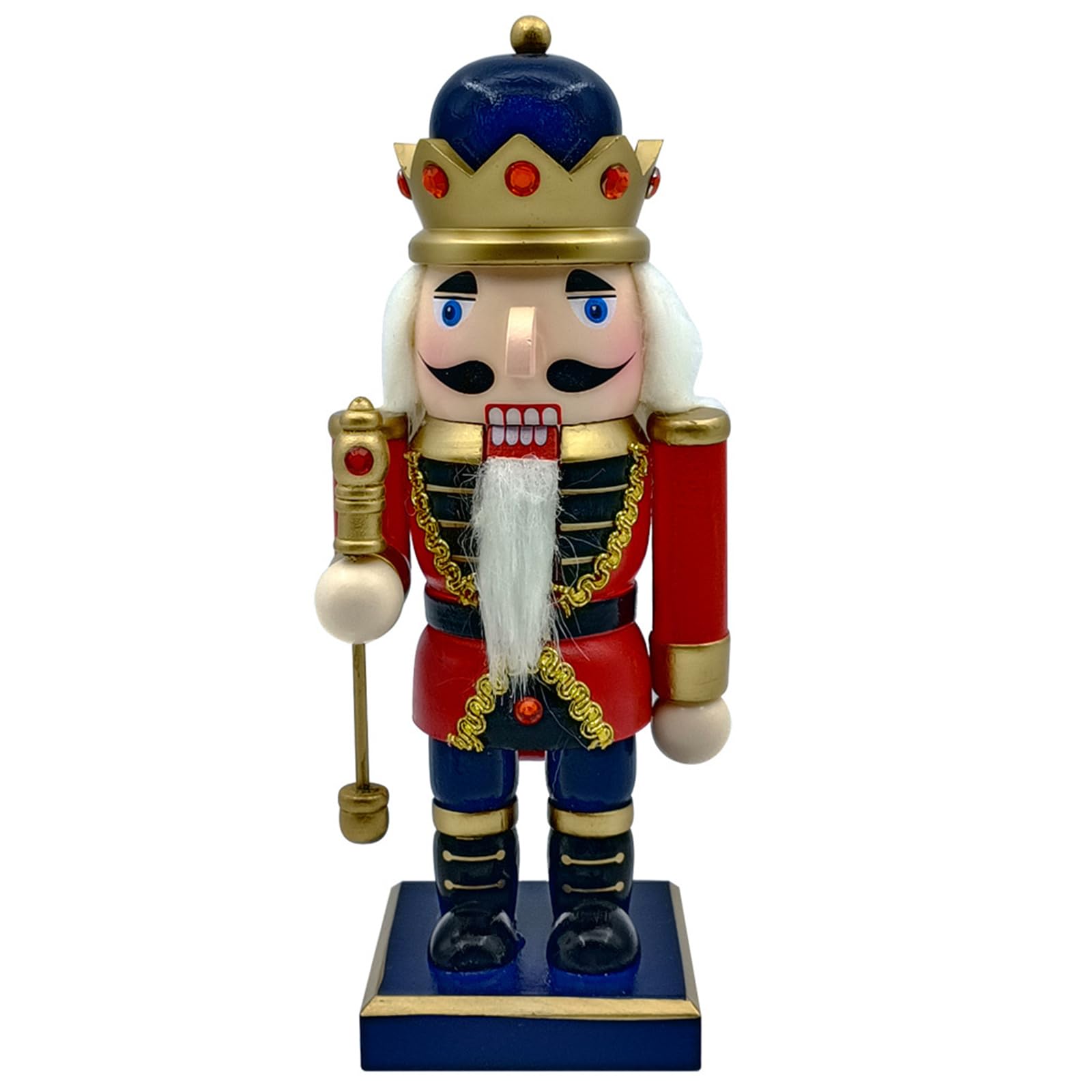 Tsophreniq 1PC Christmas Nutcrackers Wood Nutcrackers Soldier Puppet Display Ornament for Kitchen Christmas Decorations Soldier