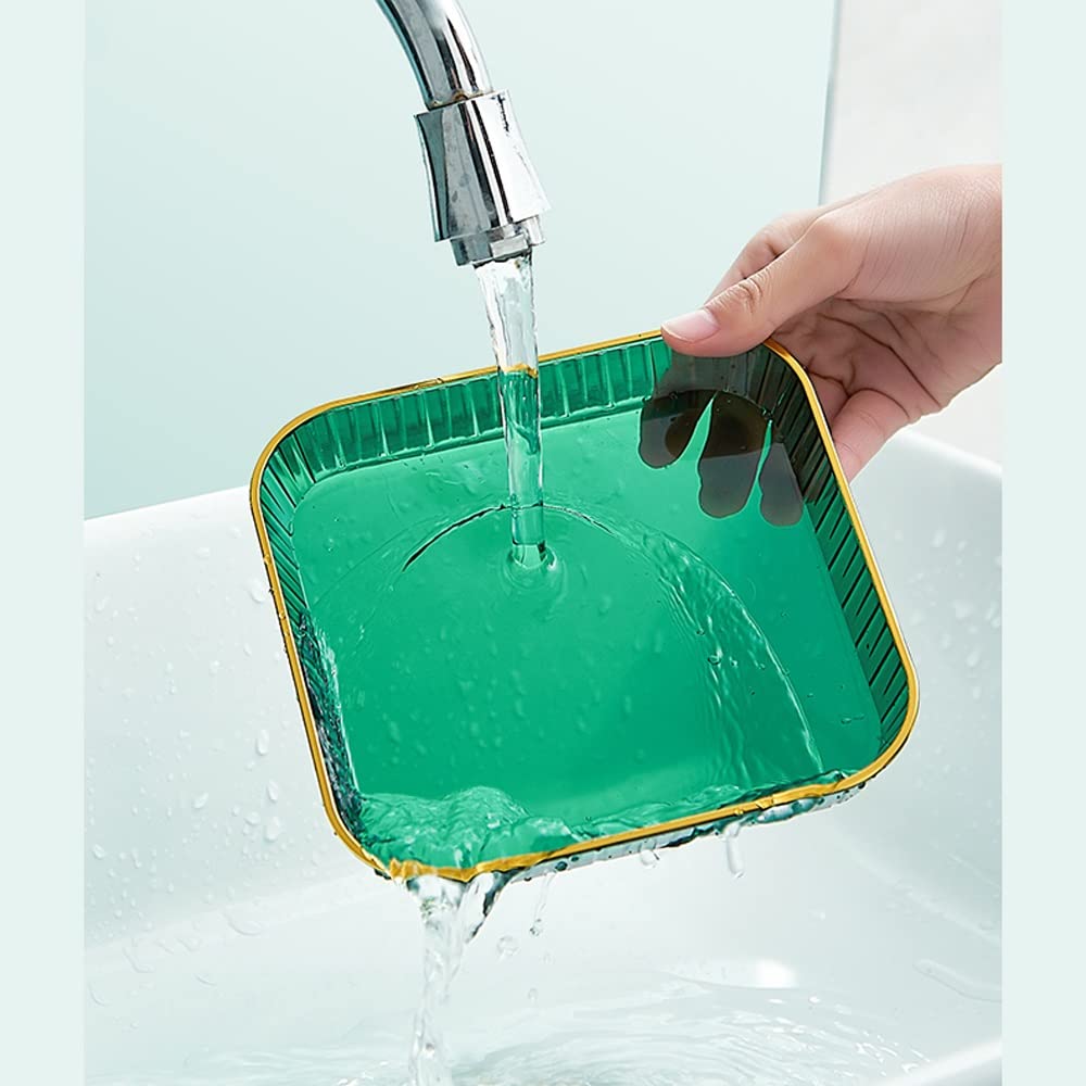 HEXEH Salatteller Acht-teiliges Set mit Klammer kreativer moderner Snackteller Frucht Snack Tisch Spucke Bone Teller Haushalt Desktop Müllplatte Plastikteller (Color : A)