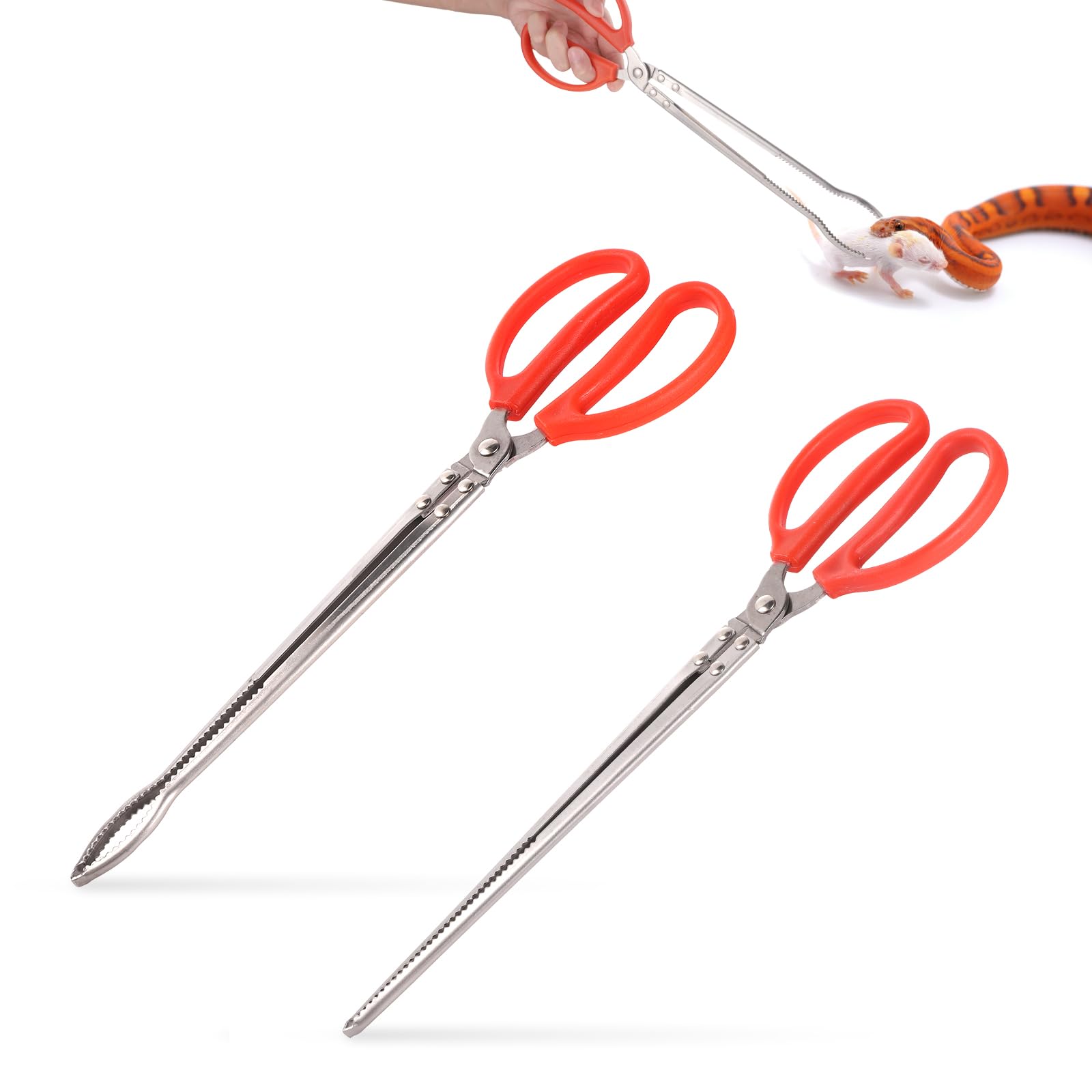 lasuroa 2pcs Snake Feeding Tongs