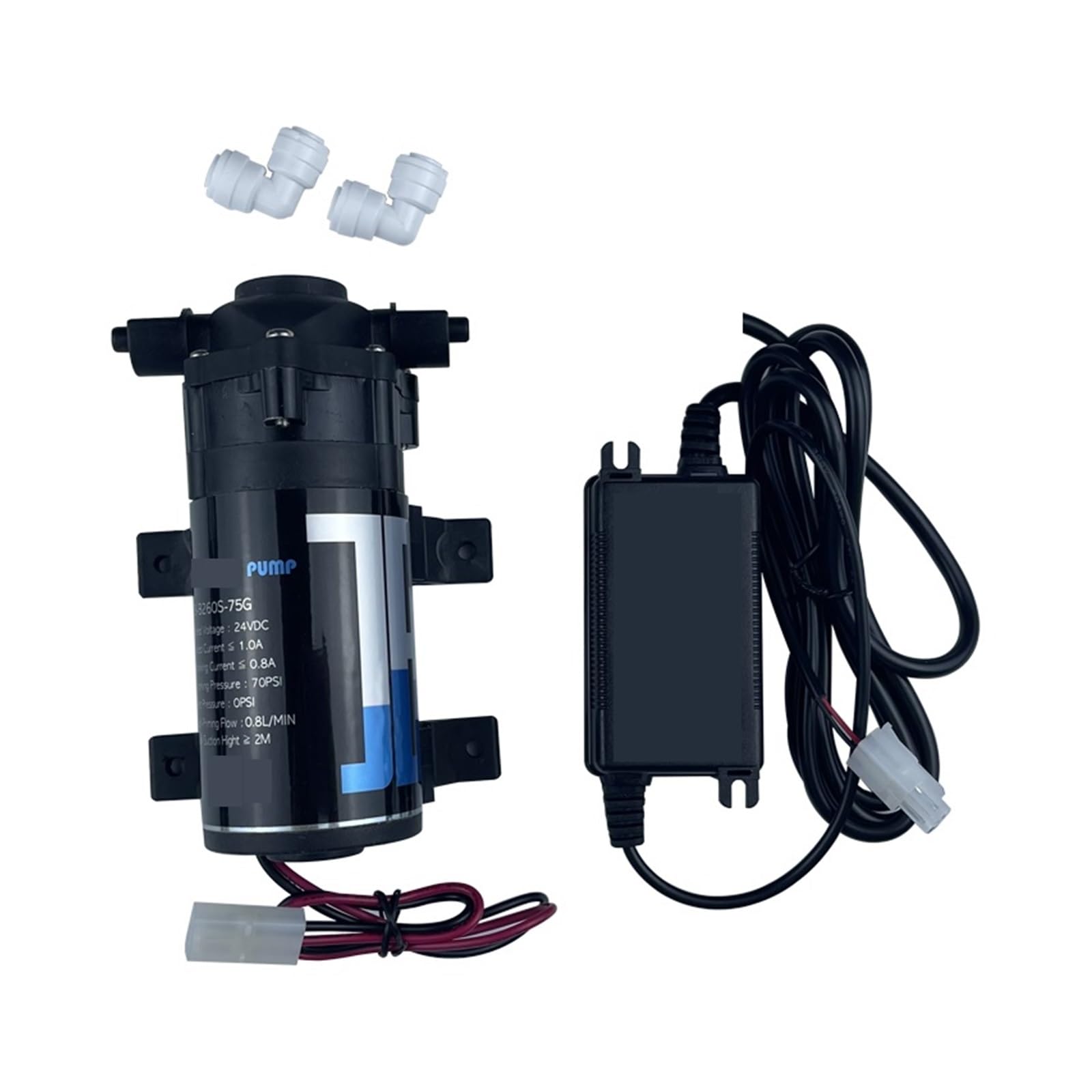 Bomba de pulverización con microdiafragma 24V y mini adaptador de corriente
