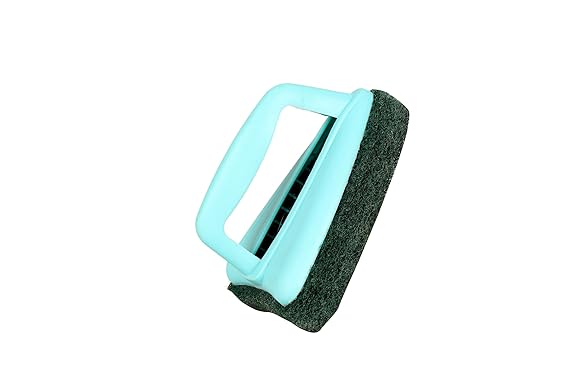 Scrubbly Triangular Tile Cleaning Brush, Green, Abrasive Scrubber, 14.5 x 11 cm