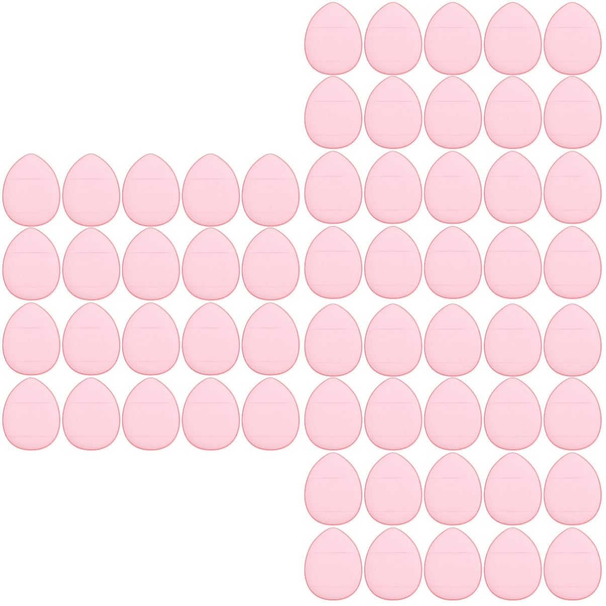 Housoutil 60stücke Teiliges Mini Makeup Puff Feuchtigkeits Und Trockenanwendung Kosmetikschwämmchen Für Foundation Puder Und Blush Weiche Puderquaste Mit Praktischer Schlaufe Für