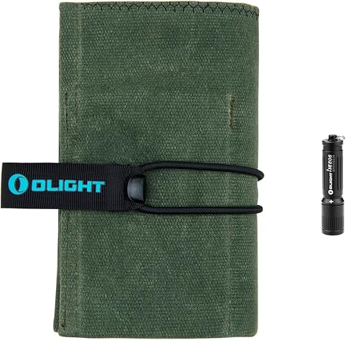 OLIGHT Exploit - Mini bolsa táctica EDC, bolsa multifuncional para linterna, bolsa de herramientas con campo de parche y botón a presión, incluye 90