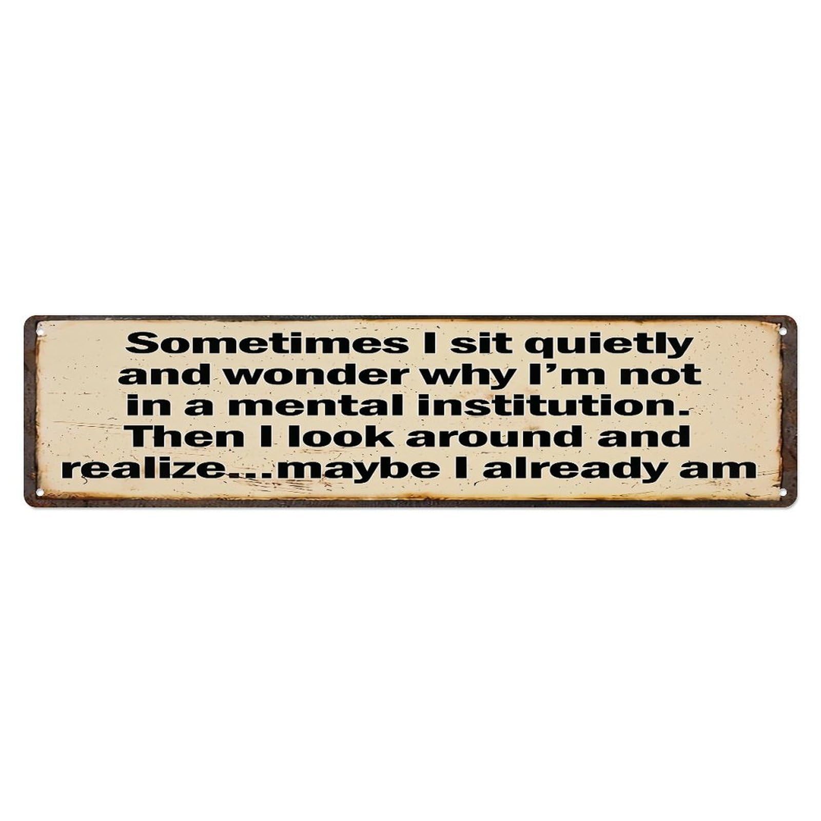 Funny Quote Metal Sign Metal Tin Sign Plaque