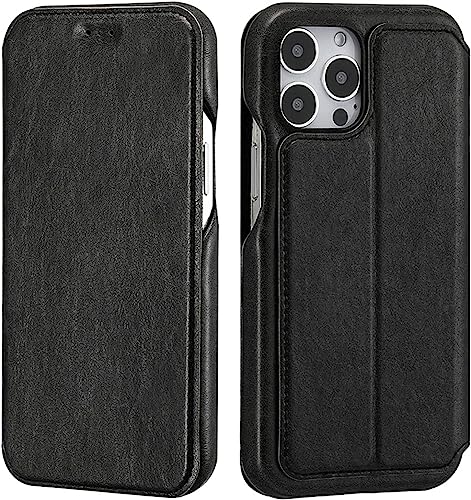 Étui de téléphone pour iPhone 14 coque robuste antichoc en cuir portefeuille