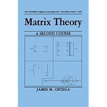 Matrix Theory A Second Course University Series in Mathematics Volume 0