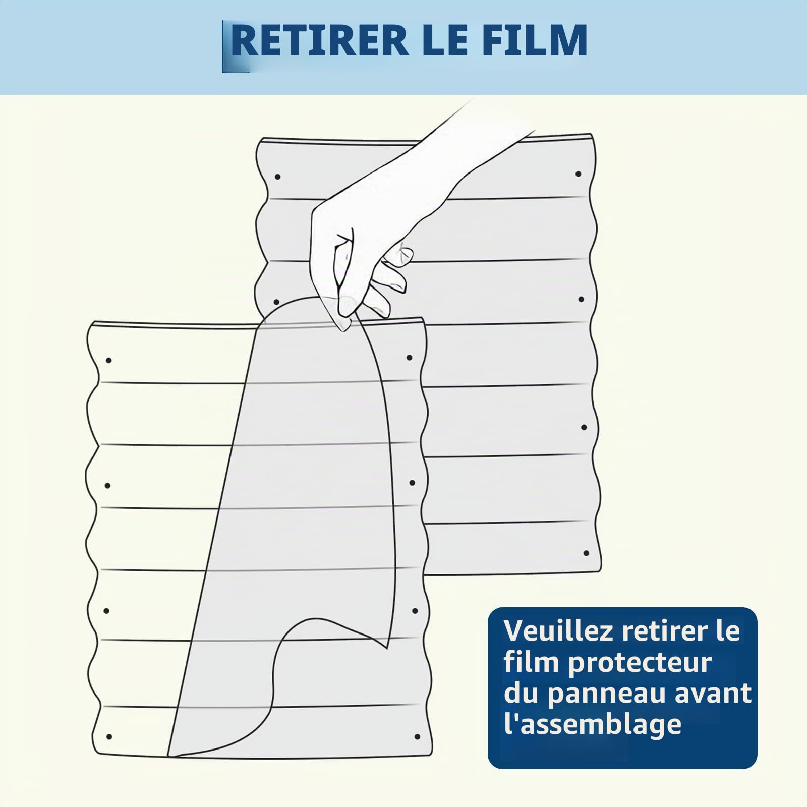 Garvee Lot de 2 bacs de Jardin surélevés Robustes en Acier galvanisé – Protection antirouille et Bandes Anti-coupures, Montage Facile (Beige, 240 * 60 * 60cm)