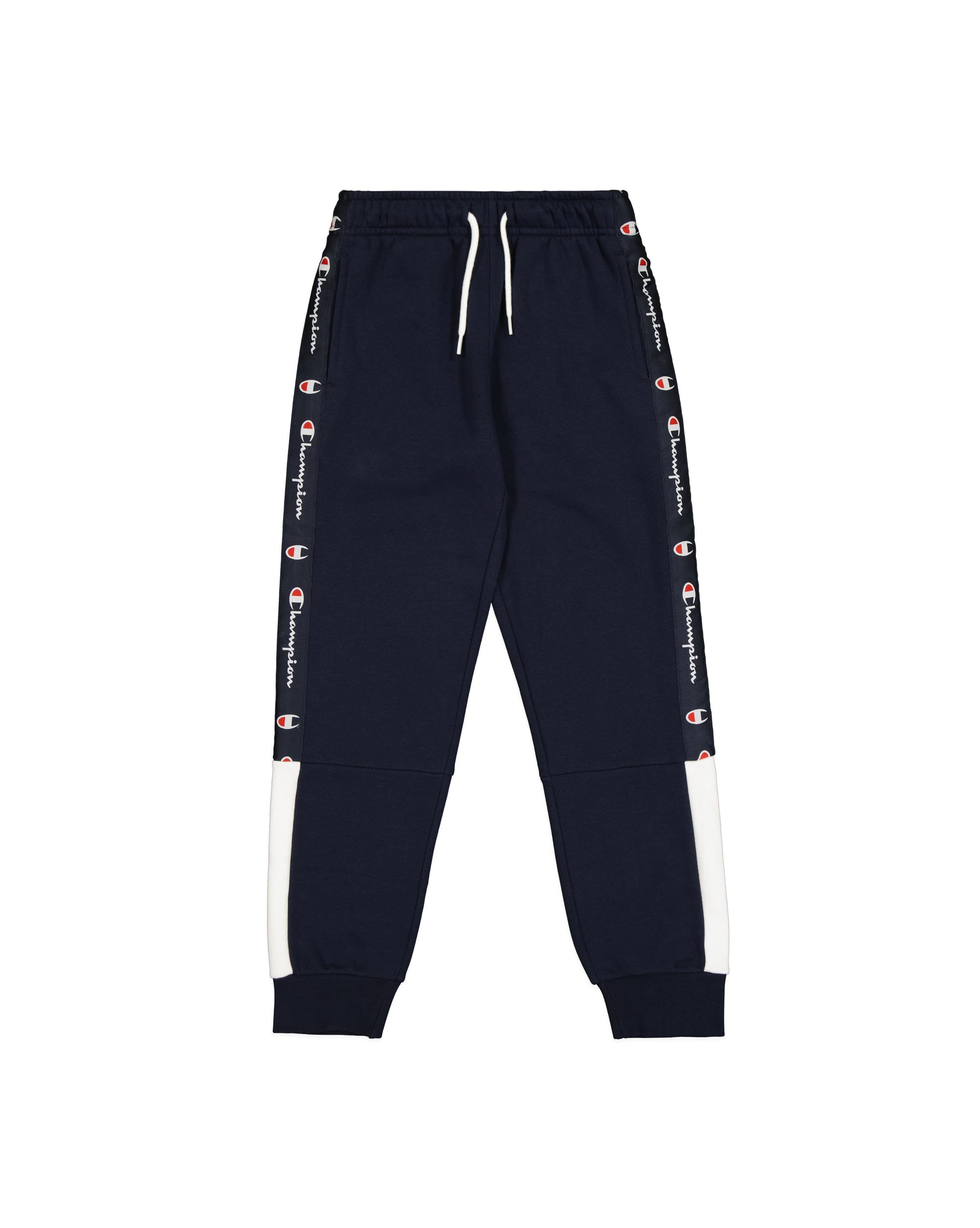 Champion Girls Blue (Bs501) Legacy Retro Sport B (306858) – Ultralight Soft Compact Fleece Rib Cuff Tracksuit Trousers, Blue, 15-16 Years (Xxl) Child Fw24, Navy/White (Nny/Wht), 15-16 Years