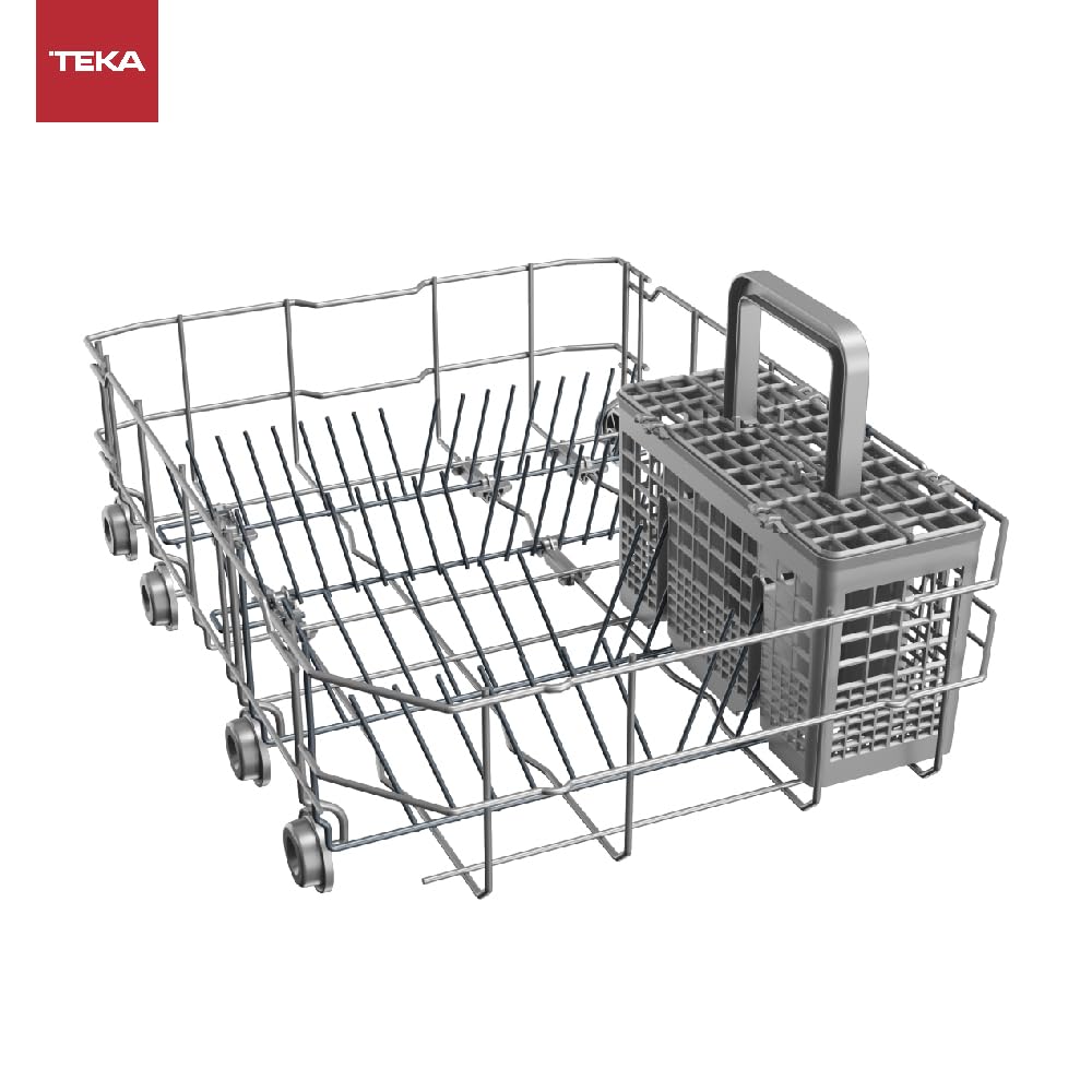 TEKA Einbau-Geschirrspüler, vollintegrierte Spülmaschine, 7 Spülprogramme, LED-Anzeige, Besteckkorb, 10 Maßgedecke – 45 cm