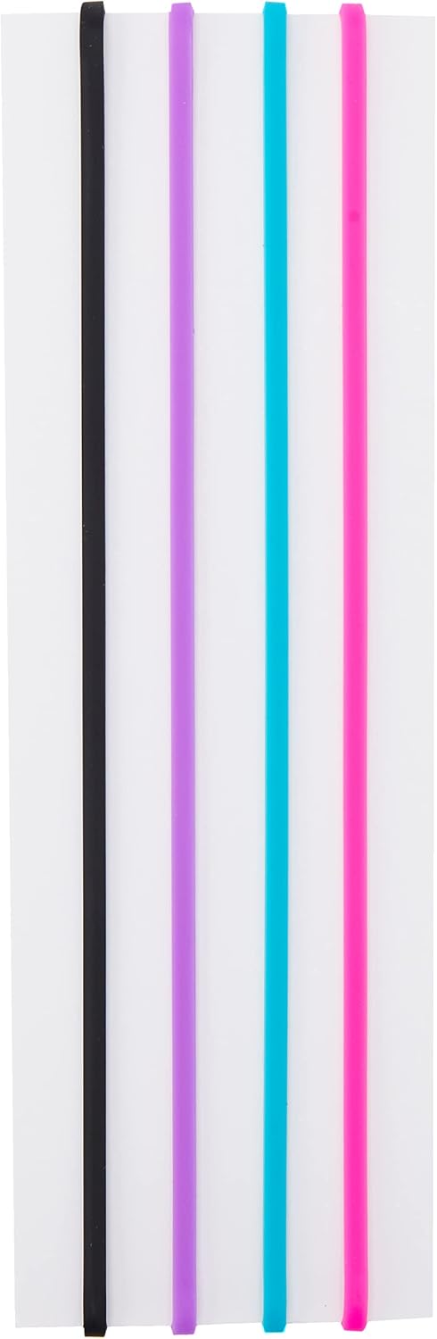 Ranger Dyan Revelry's Dylusions Dyalog Notebook Elastic Bands (4 Per Pack), Multicolor