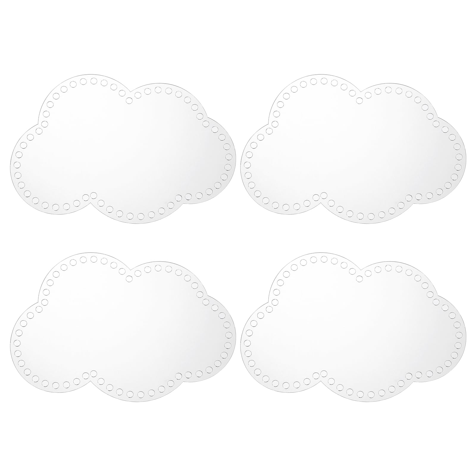Base de panier au crochet acrylique fond de sac perforé matériel loisirs créatifs x4
