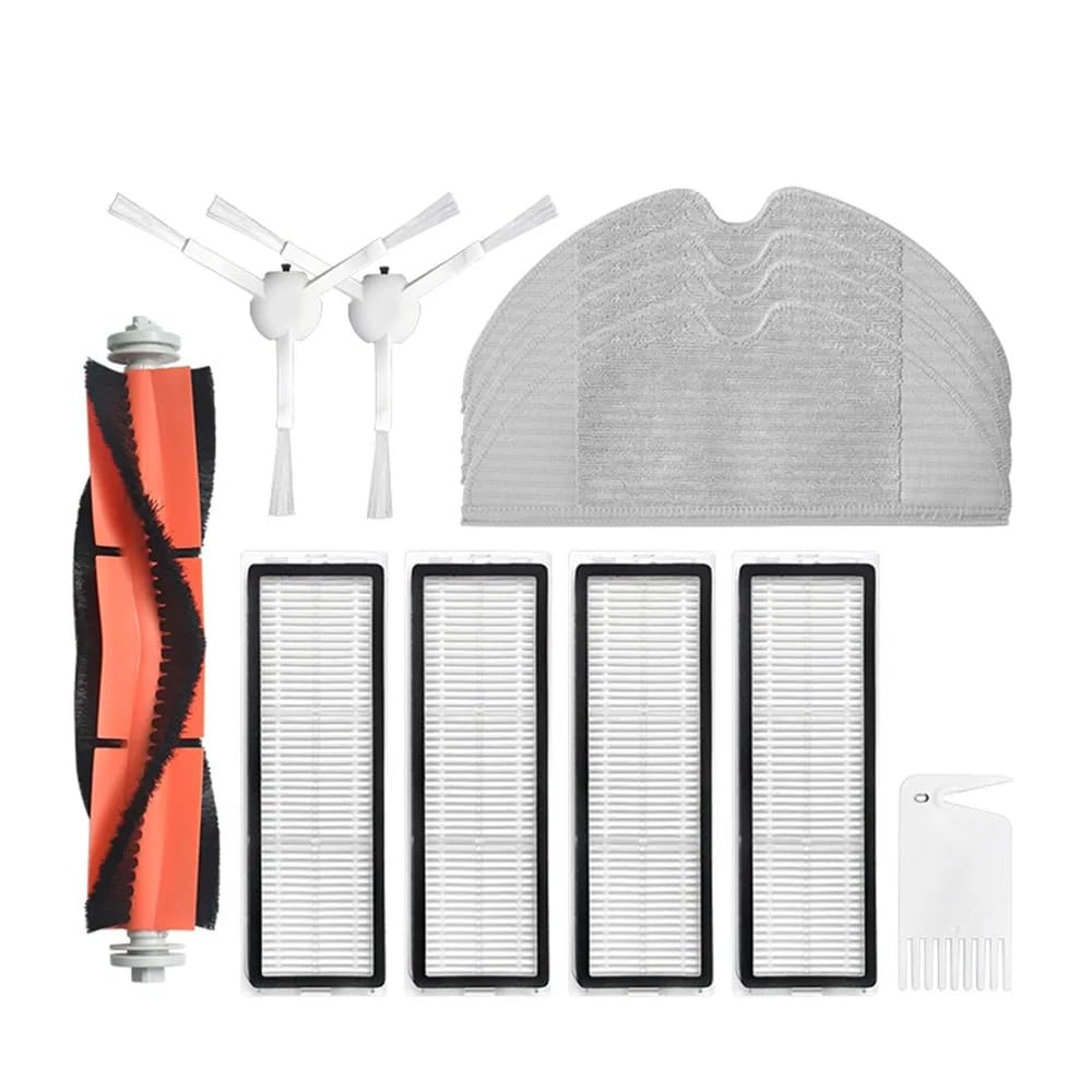 Qklyxr robot vacuum mop cloth Main Side Brush Filter Mop Part, for Xiaowa, for E352, for Xiaomi, for Mijia 1c, 2c, 1t, Mi Robot Vacuum-mop Stytj01zhm, for Dreame F9(Set a)