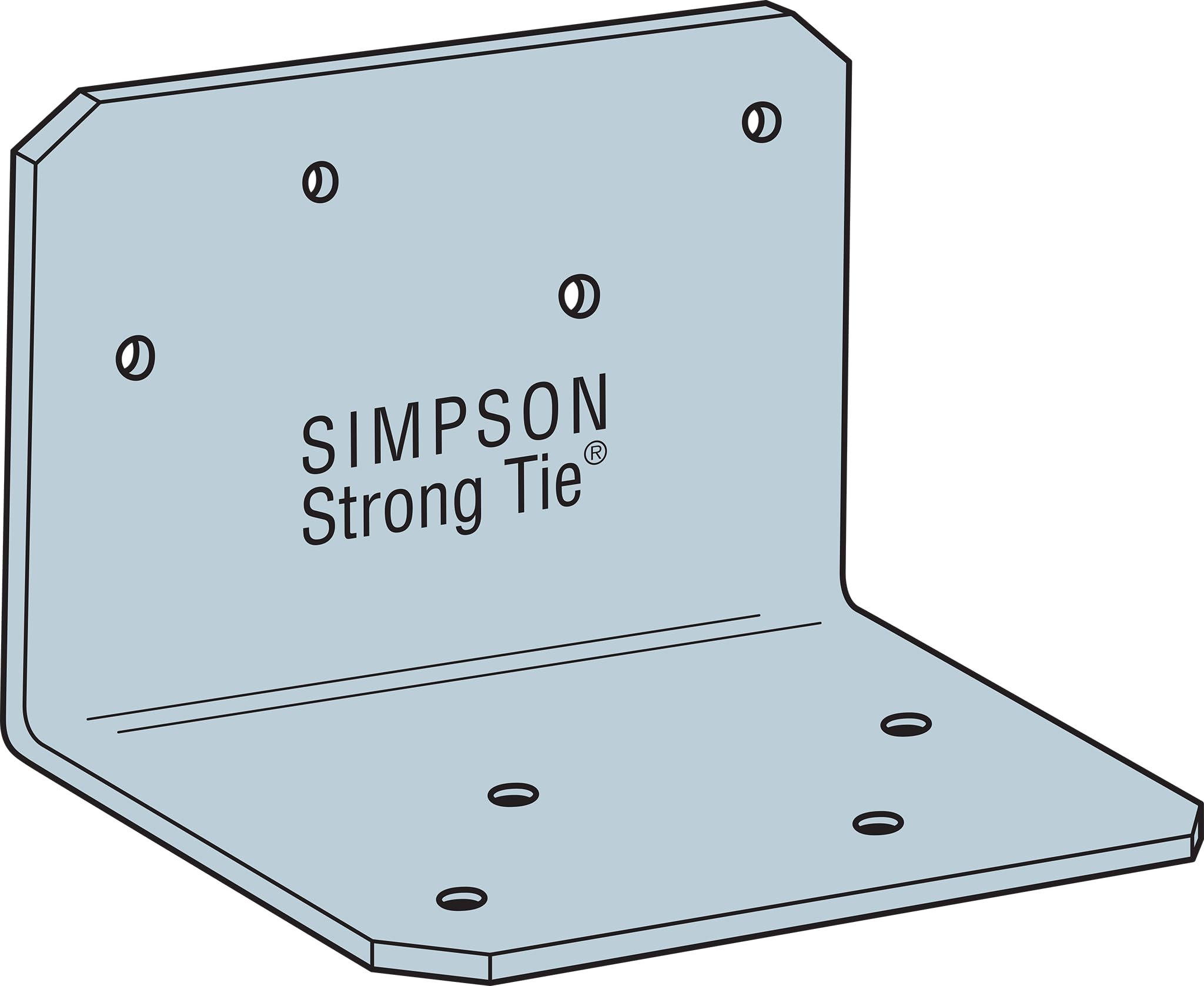 Simpson Strong-Tie A23 2 in. x 1-1/2 in. x 2-3/4 in. Galvanized Angle
