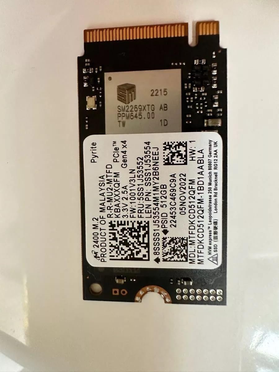 Amazon.com: GALIMU Micron 512GB 2400 2242 M.2 NVMe SSD PCIE Gen4