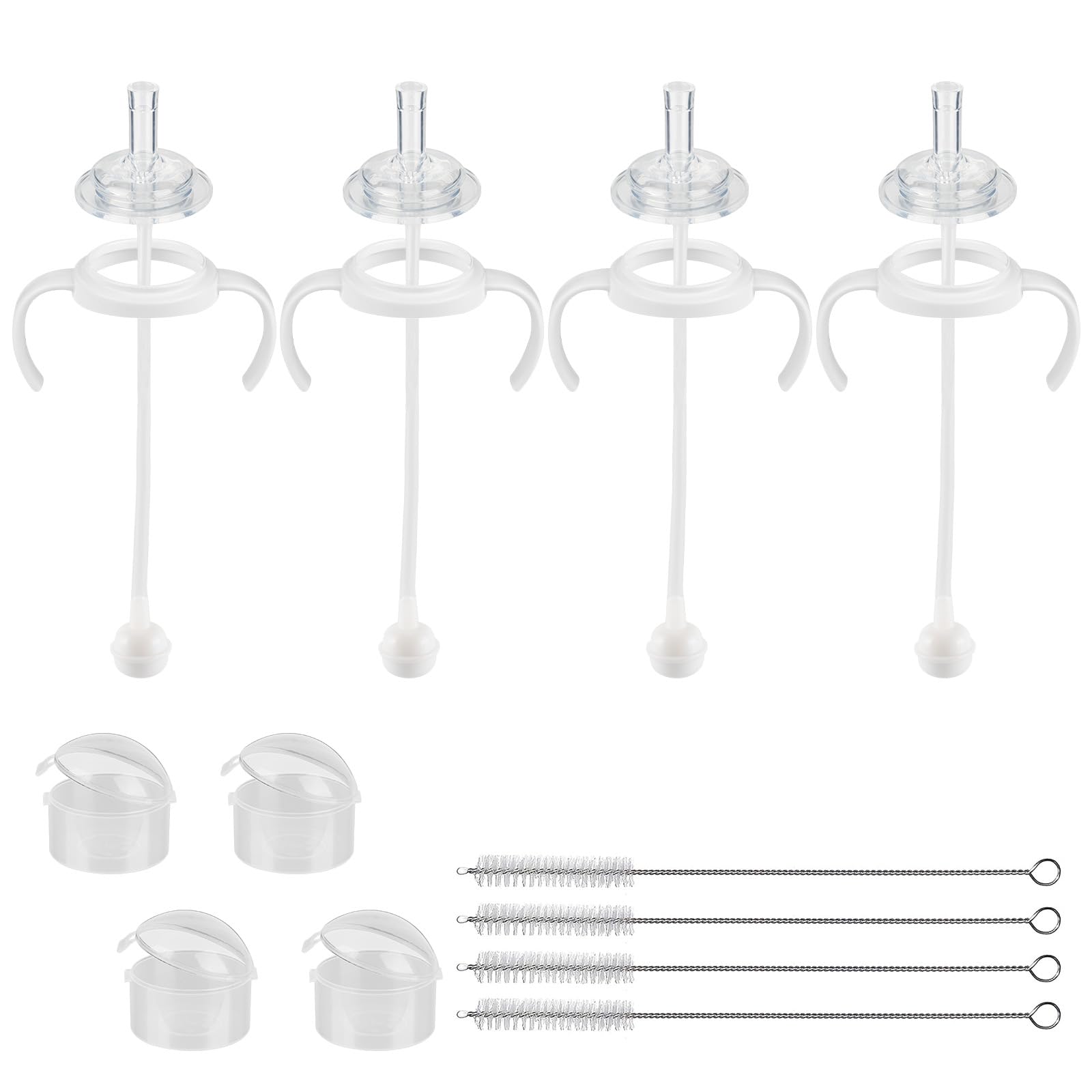 Photo 1 of Joyfeed Straw Cup Conversion Kit for Pigeon Bottles, 4-Pack
