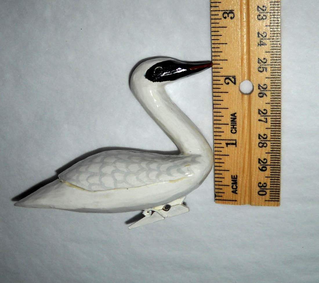 Swan Christmas Ornament, Wood Carving
