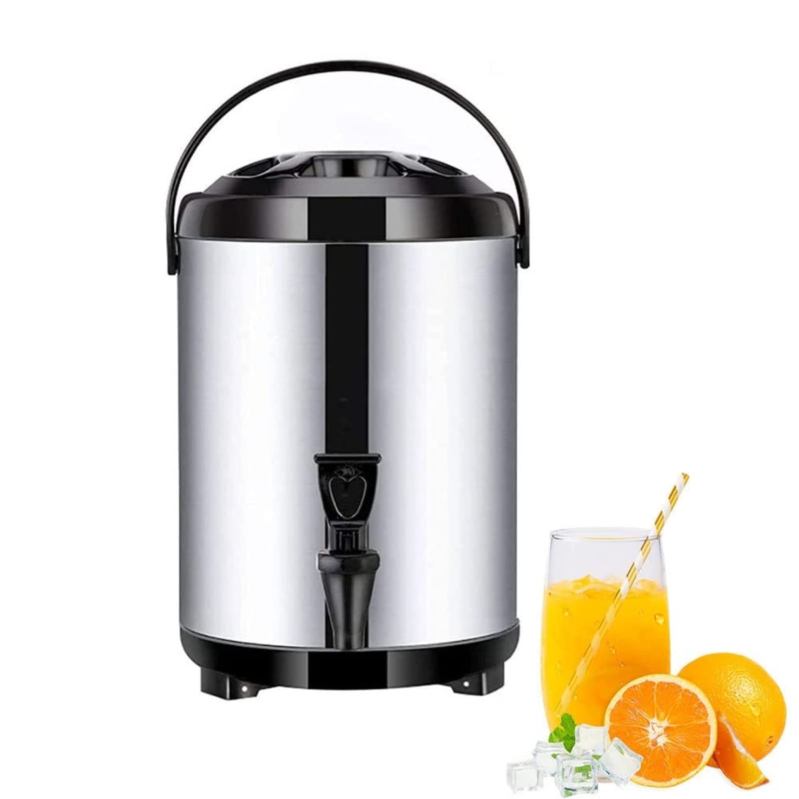 Dispensador de agua caliente con grifo y termo de acero inoxidable de 8L a 12L para hostelería