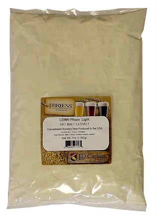 HOZQ8-881 Bries Dried Malt Extract, 3 lb. Pilsen Extra Light