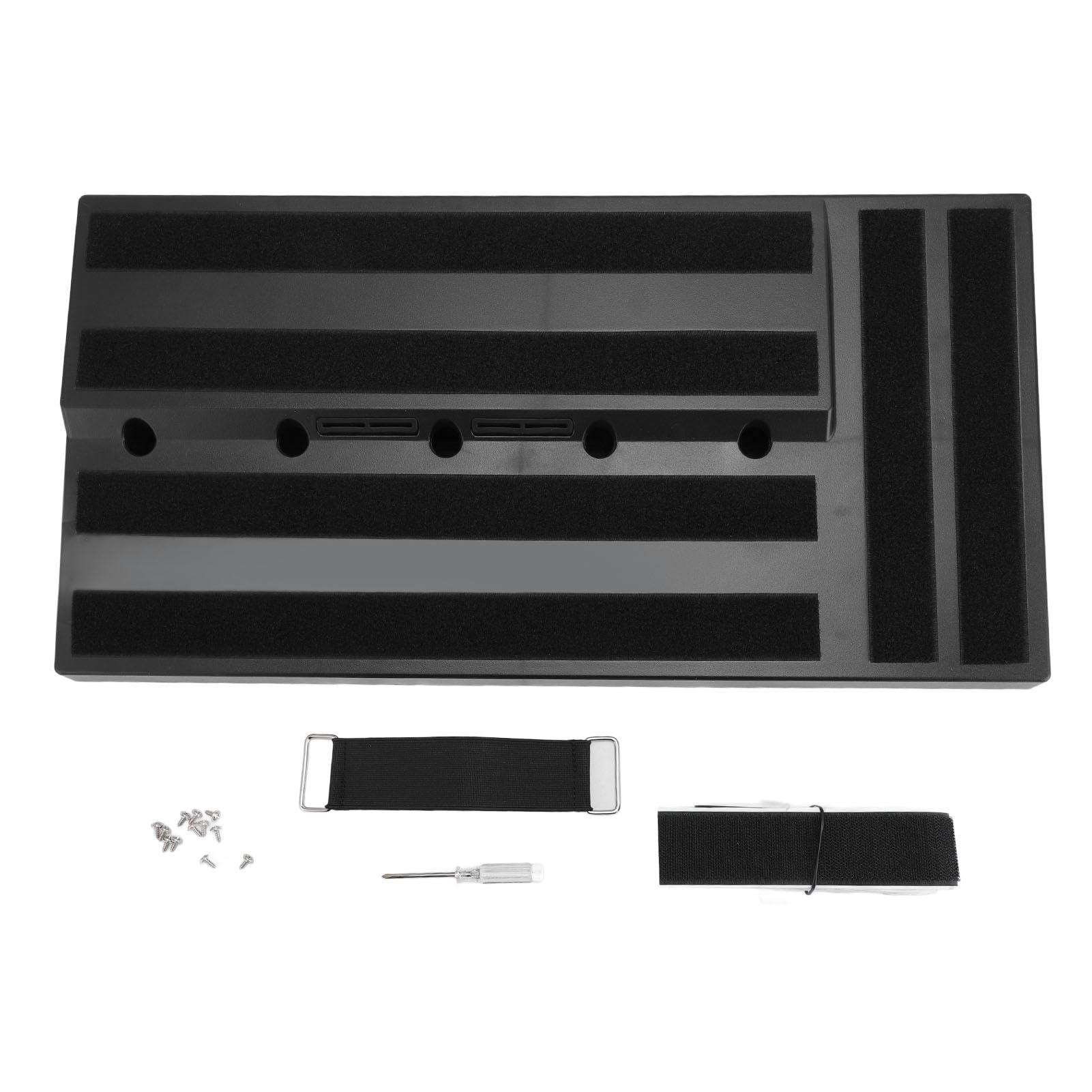 Annadue Pedał Gitarowy 21,7" X 10,6" X 2,8" Solidny pedał Efektów Gitarowych ABS dla Domowych szkół Występów na żywo, Ukrywa Zasilacze, Instalacja Przyjazna dla Użytkownika