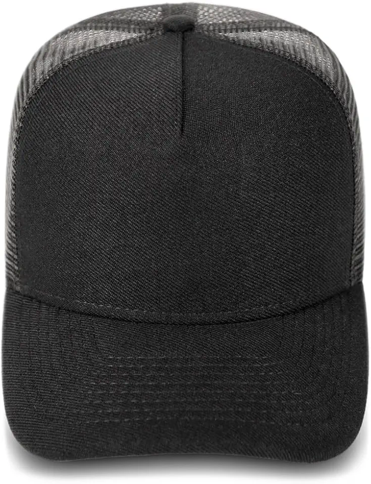 Boné Aba Curva Masculino Liso Redinha Trucker Telinha MXC BRASIL - Preto - Tamanho Único