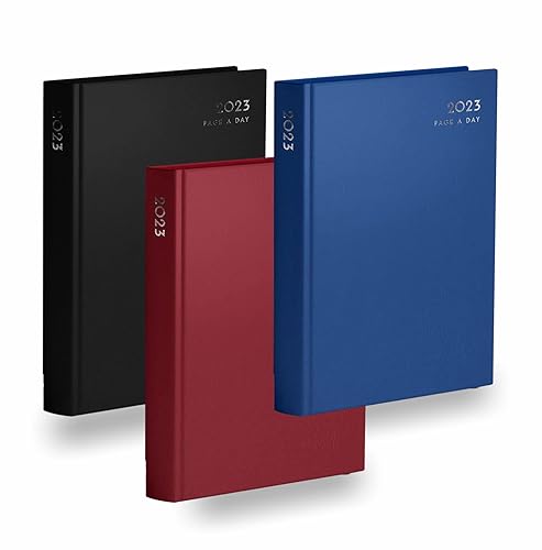 A5 Academic Diary Week To View Classic Yearly Appointment Diary With Hardback Casebound Weekly Planner Organiser Ribbon Bookmark For Home Business Office Stationery Supplies Assorted Color (1Pc)