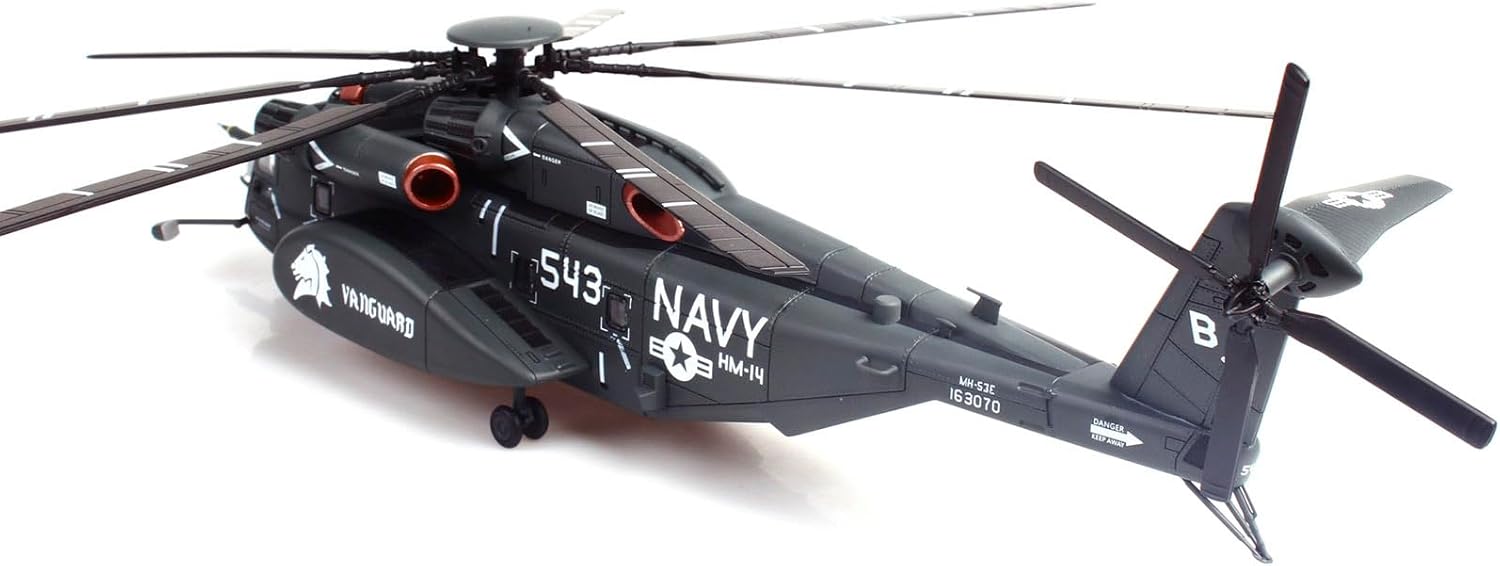 MH-53E Sea Dragon Helicopter United States Navy, Vanguard, Tail Number 543" Dark Gray 1/72 Diecast Model by Panzerkampf 14040PA1295