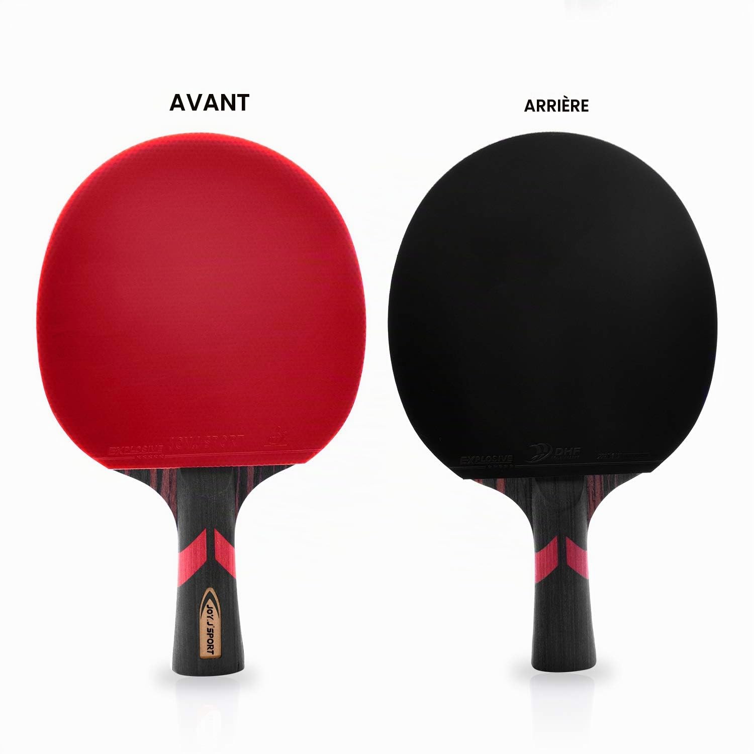 Raquette de tennis de table professionnelle en bois 9 plis, approuvée ITTF avec sac de rangement, parfaite pour les intermédiaires et avancés