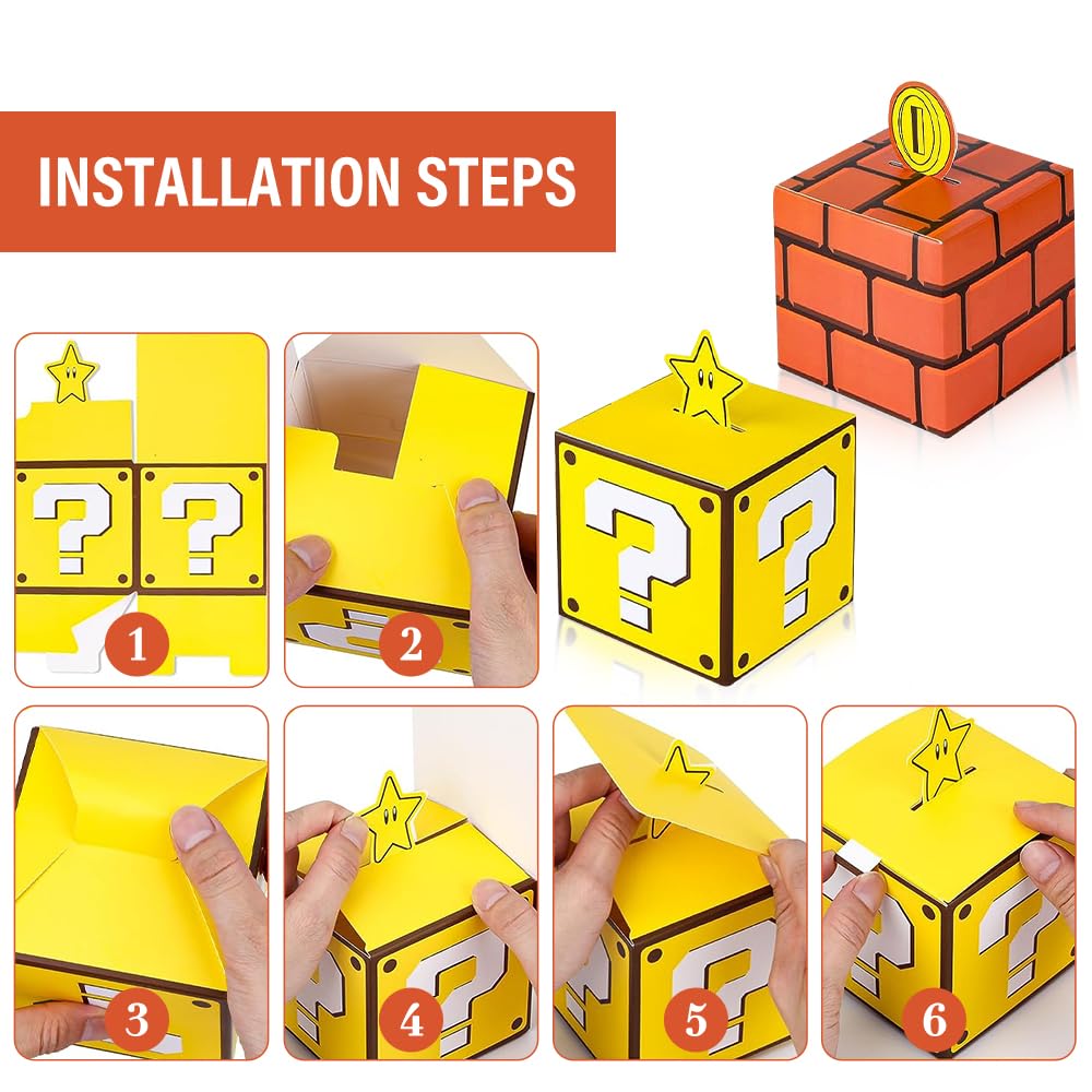 Boîtes à Bonbons, 24 Pièces Mario Boîtes De Fête, Boite