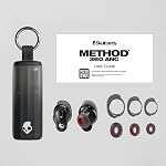 Skullcandy Method 360 ANC Wireless Earbuds, Sound by Bose, Bluetooth Headphones, Premium Noise Cancelling, Up to 40 Hrs Battery, Sweat and Water Resistant, Microphone for iPhone Android - True Black