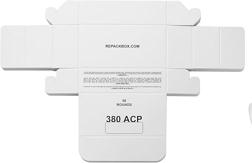 380 ACP - REPACKBOX 3 CAJAS DE MUESTRAS - Caja de munición de cartón militar con capacidad para 50 rondas - Paquetes de 150