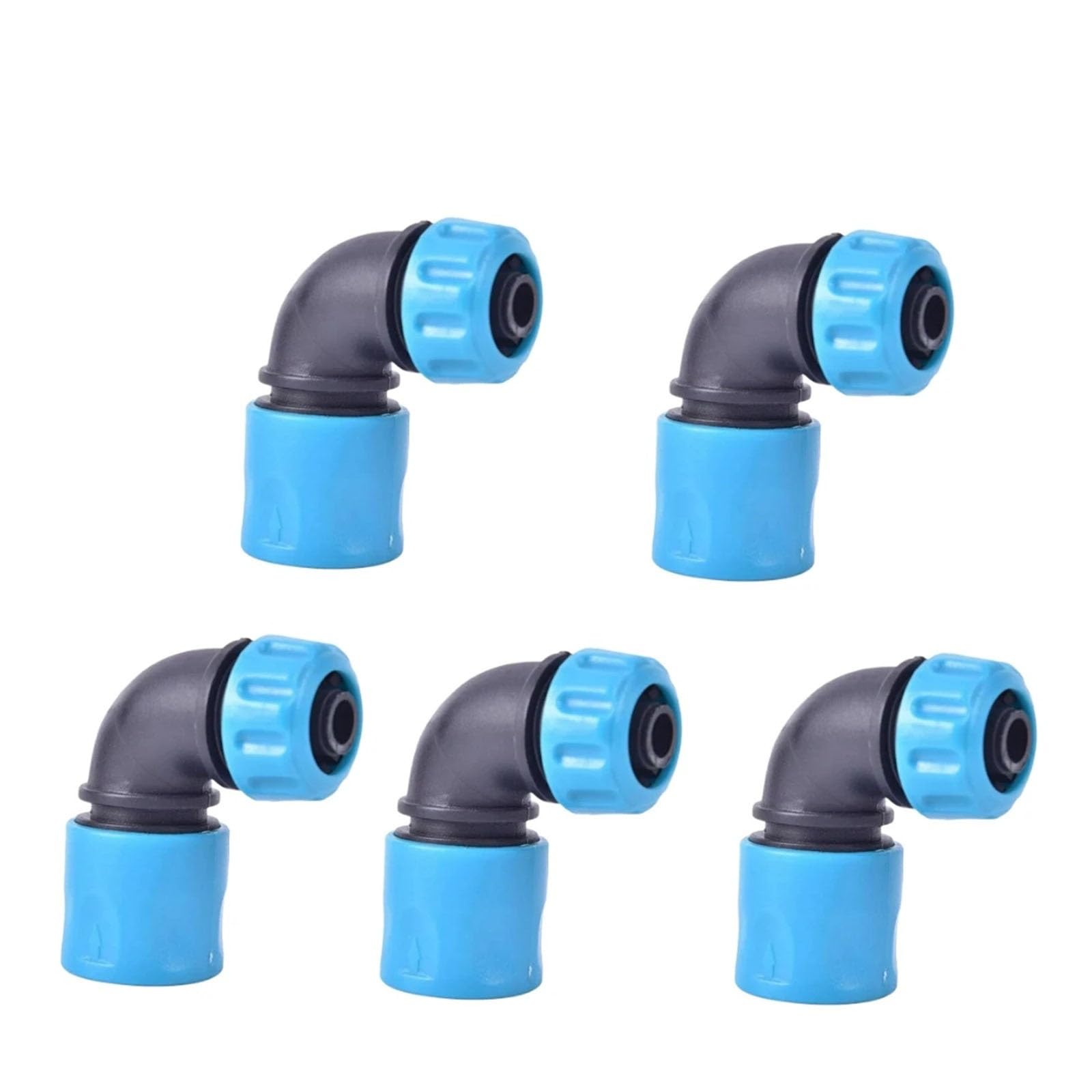 Accesorios tubería plástico de 1/2 pulgada para reparar tomas de riego, conector de 5 unidades