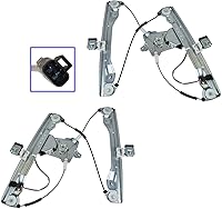 Vista 18 de TRQ Juego de regulador de ventana eléctrica delantera y motor compatible con Ford Ranger 1993-2011 1994-2009 Mazda B2300 1998-2001 B2500 1994-2007