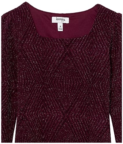 Speechless Girls' Long Sleeve Glitter Knit Party Dress3