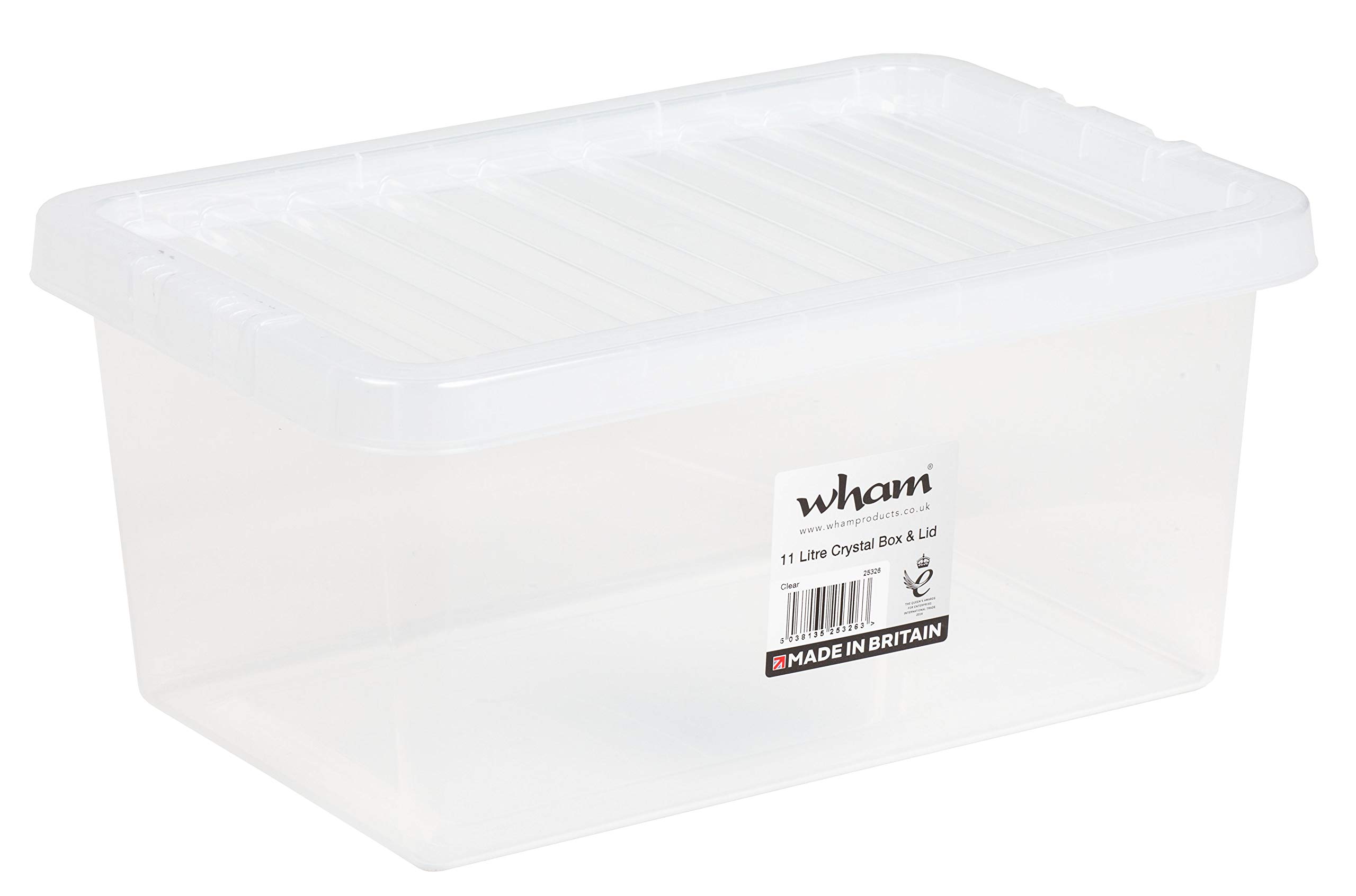 WhamCrystal Clear Plastic Storage Box