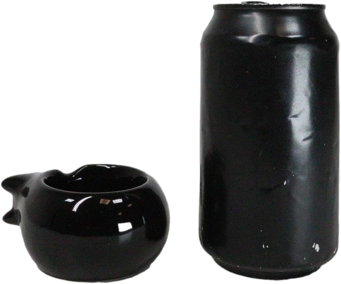Ebros Gift Wicca Witchcraft Witching Hour Ceramic Sleeping Black Feline Cat Tea Light Votive Candleholder Figurine Kittens Cats Occult Tea Light Candle Holder (1)