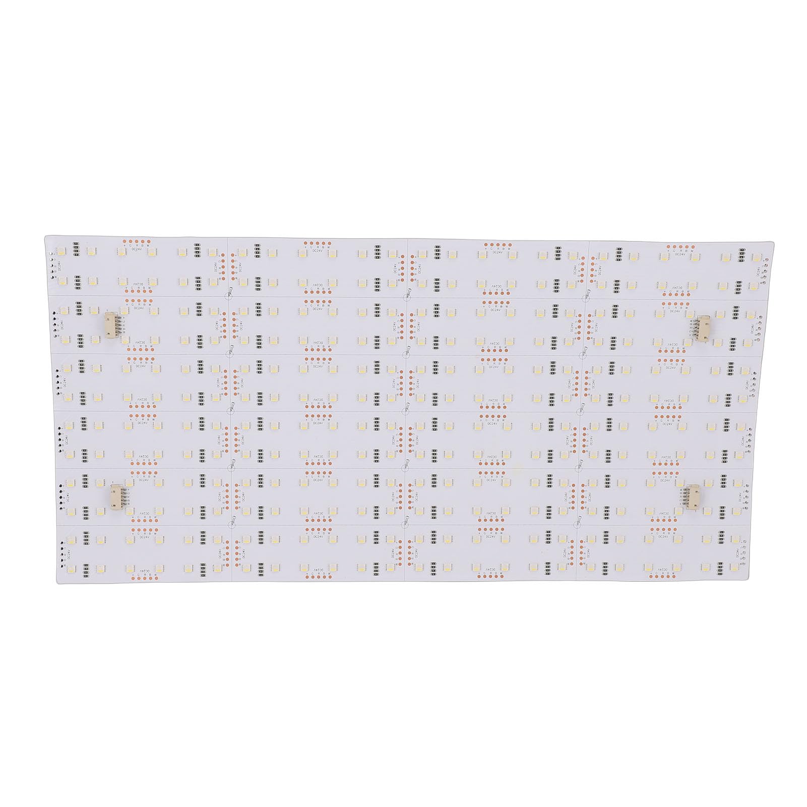 ASHATA Set di 20 fogli LED collegabili multicolore con retroilluminazione regolabile per casa e azienda, design LED RGB flessibile da 48 W