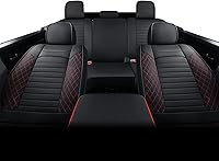 Vista 8 de LUCKYMAN CLUB X01-BHX - Juego completo de fundas de asiento para Ram 1500 2500 3500, se adapta a algunos modelos 2011-2022 Crew Quad Cab, con piel