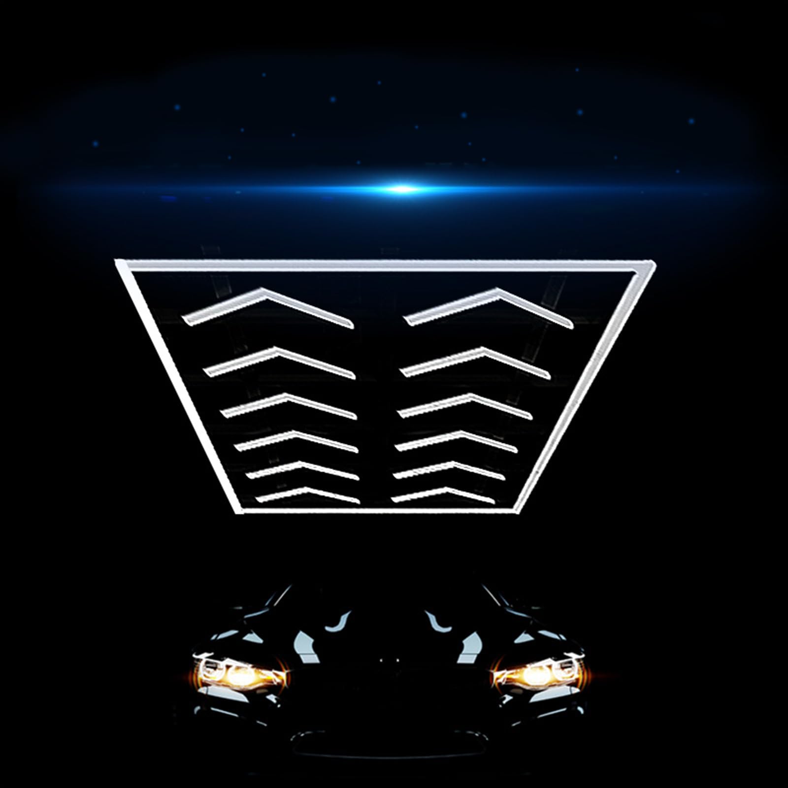 Światła garażowe 384W LED Light Strzałka Podwójny rząd Kształt strzałki Wysoka jasność Garaż LED Light Auto Beauty Salon Magazyn Siłownia Warsztaty
