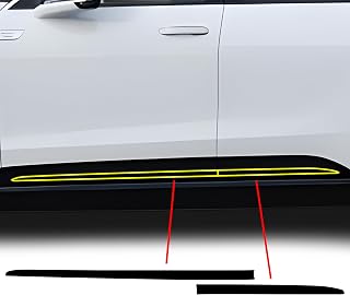 BOGAR TECH DESIGNS Lower Side Chrome Delete Overlay Compatible with Cadillac Escalade IQ 2025-2026, Gloss Black