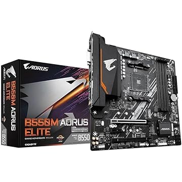 Motherboard Placa Mãe B550M AORUS Elite | Chipset B550, AMD AM4, mATX, DDR4