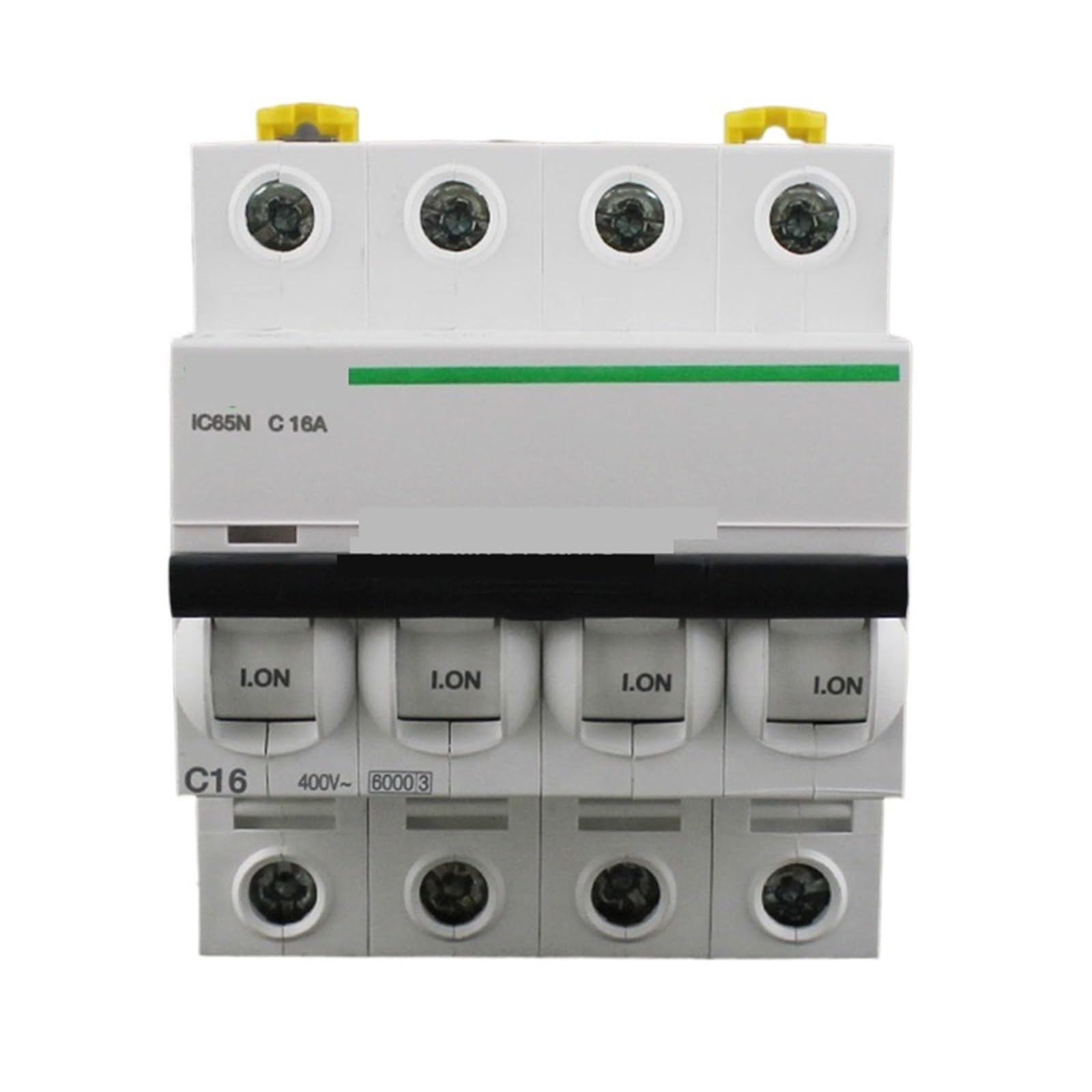 Disyuntor Acti 9 IC65N 4P C16A con corte rápido tipo C para evitar sobrecargas en líneas