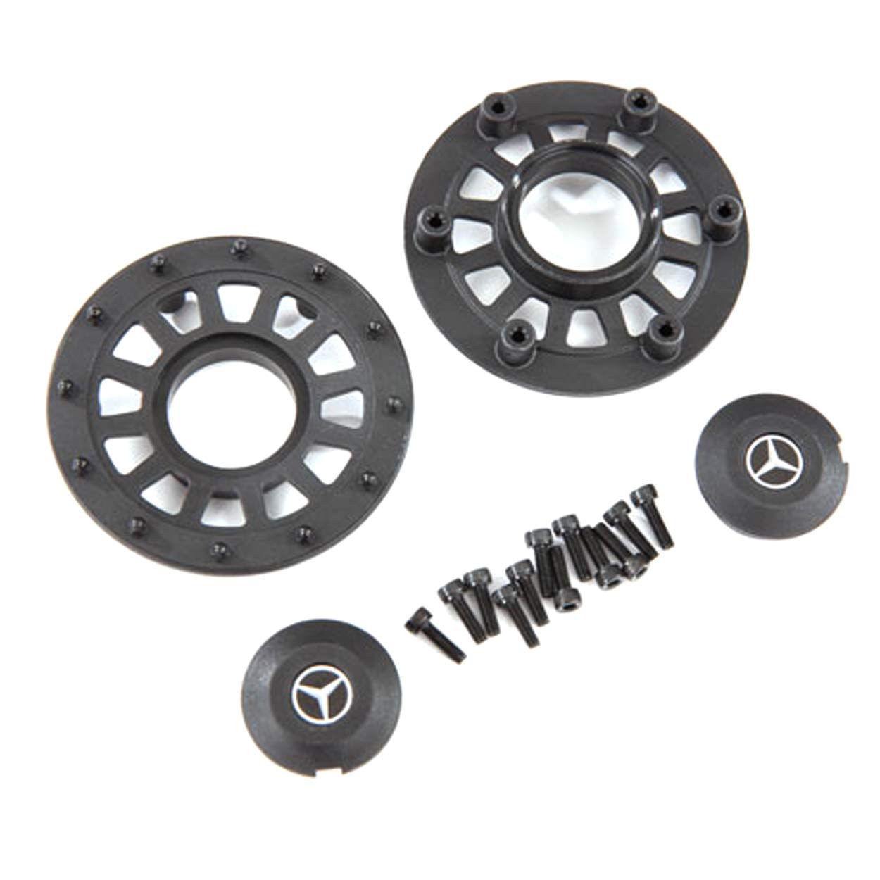 Traxxas 8875 Center Caps (2)/ Beadlock Rings (2) (Req #8255A Extended Stub Axle)