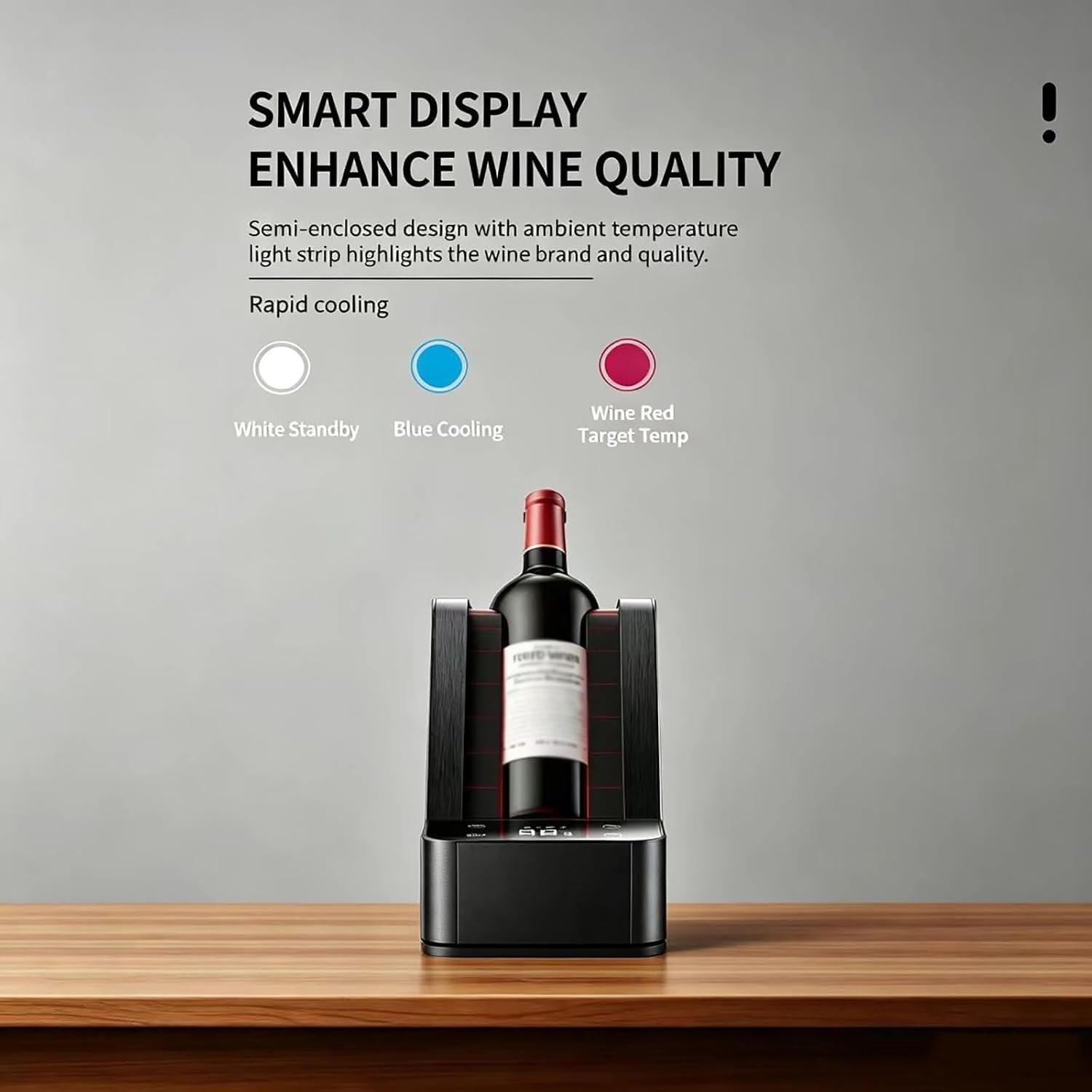Enfriador de vino eléctrico, enfriador de vino portátil y champán